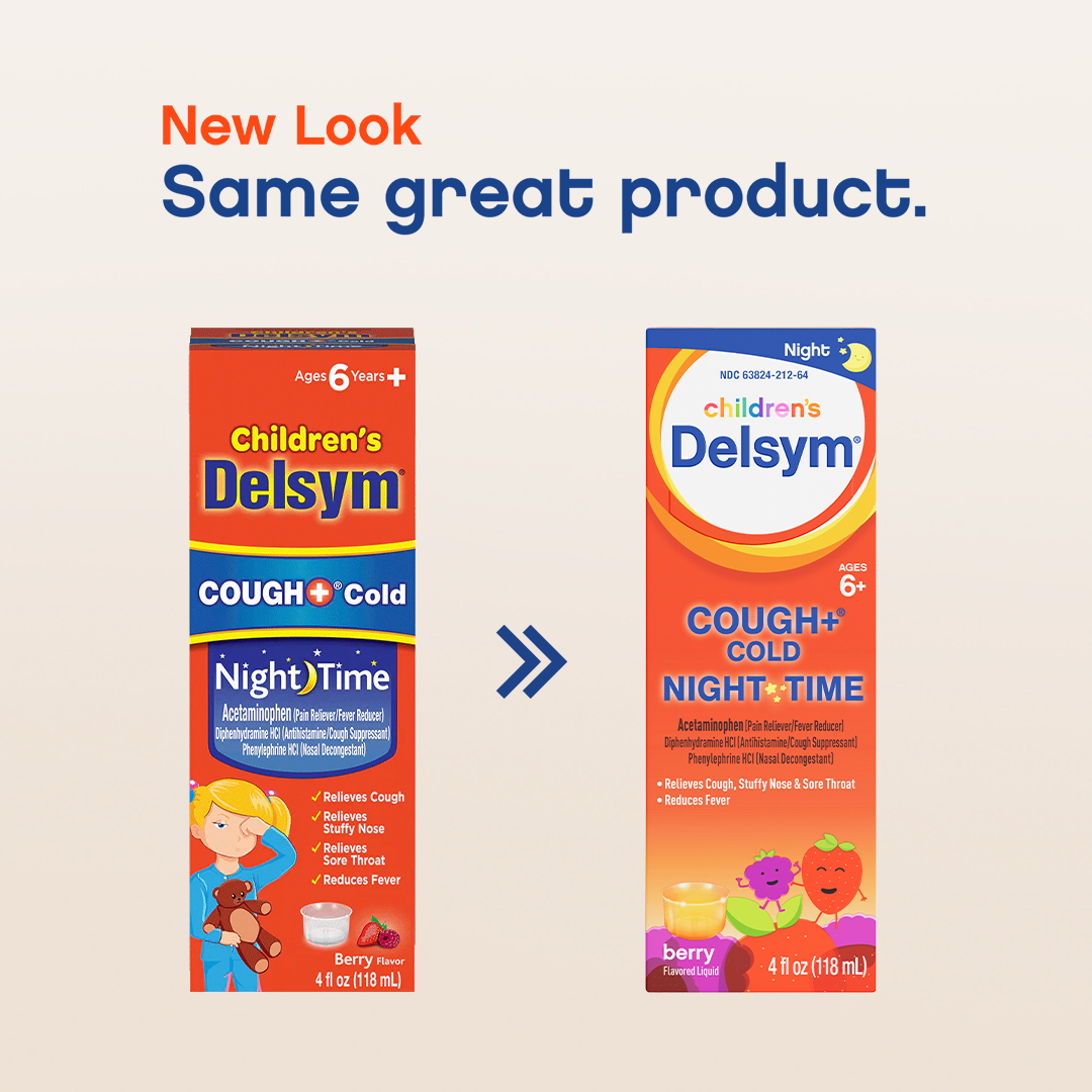 Delsym® Children’s Cough+ Cold Nighttime Berry Flavored Liquid