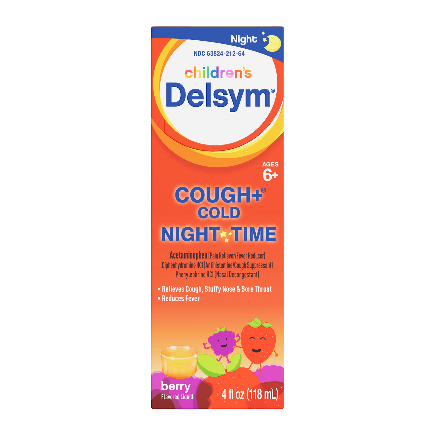 Delsym® Children’s Cough+ Cold Nighttime Berry Flavored Liquid