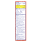 Side of the Delsym® Nighttime Fast Release 6oz package displaying drug facts & information.
