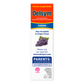 Side of the Delsym® 12 Hour Orange Flavored Cough Liquid package showing medicine abuse resource.