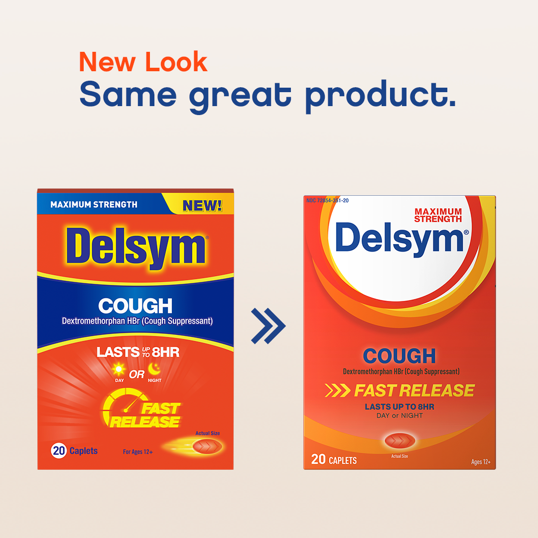 Delsym® Maximum Strength Cough Suppressant Caplets