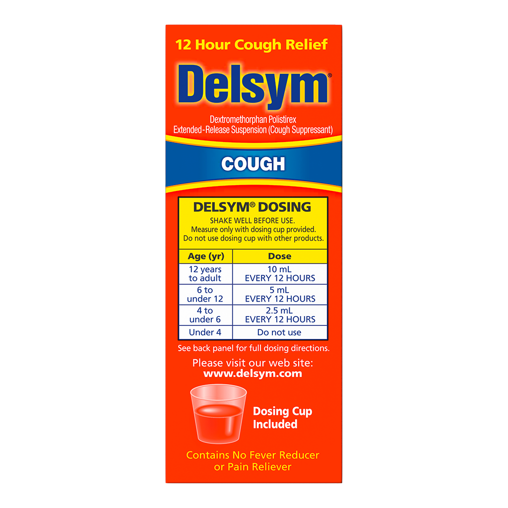 Delsym® 12 Hour Orange Flavored Cough Liquid